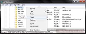 Deleting Drivers and Services Registry Entries Manuallay