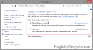 Optimal Power Settings in Windows 8.1