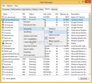 Optimize Application Priorties Windows 8 (8.1)