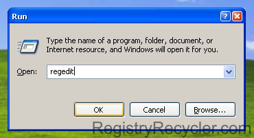 Opening Registry Windows XP