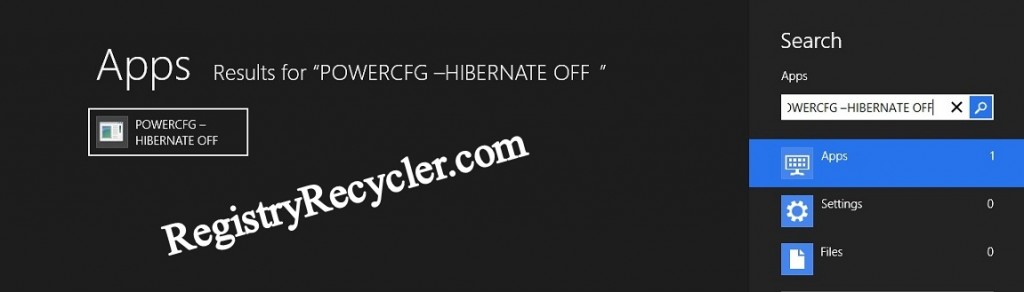 How to Disable Windows 8 Hibernate Feature