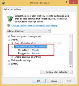 How do i Control Lock Screen Timeout in Windows 8.1