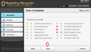 Finding and Fixing Registry Errors with Registry Recycler