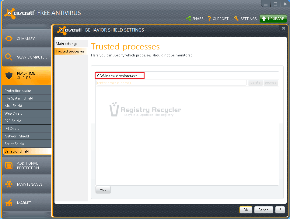 Fix Windows 7 File Explorer Crashes Due to Avast