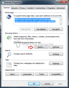 How to Delete Browsing History Windows 7