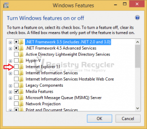 Install or Uninstall Internet Explorer in Windows 8.1