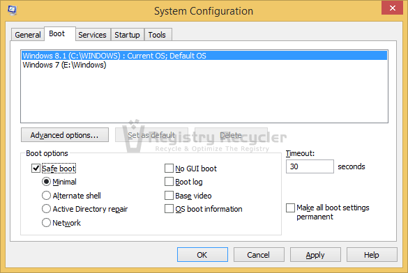 Booting into Windows 8.1 with Minimal Resources