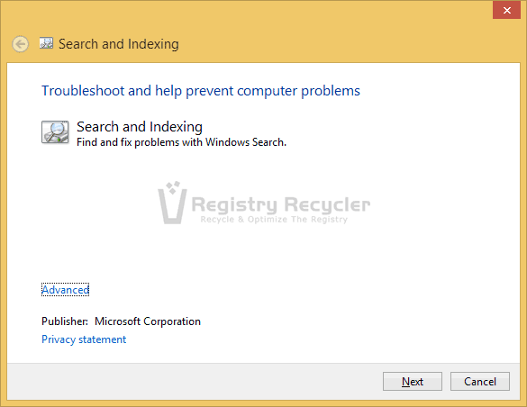 ошибка службы поиска Windows 3024