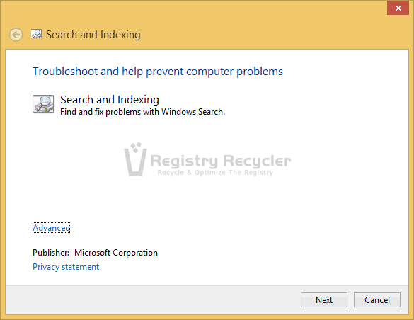 windows search service plan error 3024